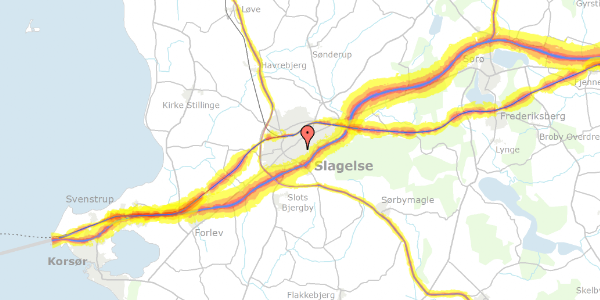 Trafikstøjkort på Klostergade 39, 1. 4, 4200 Slagelse