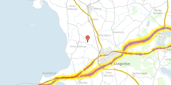 Trafikstøjkort på Stillingevej 28, 4200 Slagelse