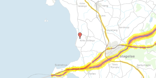 Trafikstøjkort på Strandskadevej 26, 4200 Slagelse