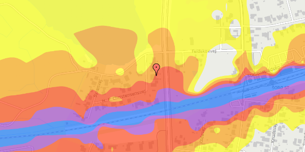 Trafikstøjkort på H. P. Christensensvej 20, 4180 Sorø