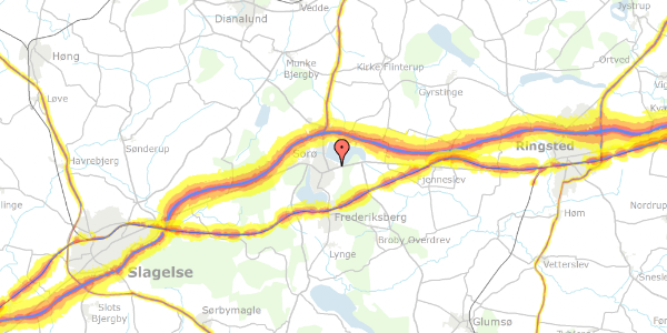 Trafikstøjkort på Præstelodden 8, 4180 Sorø