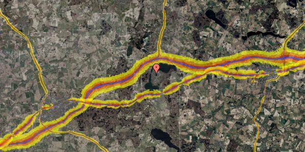 Trafikstøjkort på Skjalm Hvidesvej 27, 4180 Sorø