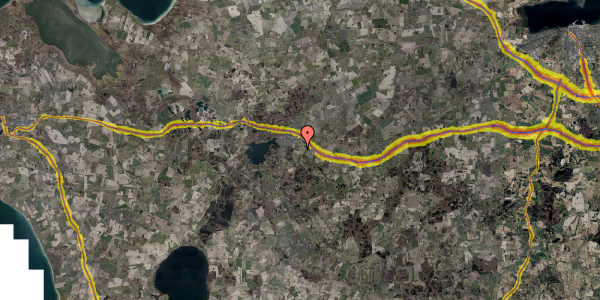 Trafikstøjkort på Rådbjergvej 13, 4450 Jyderup