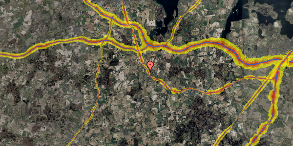 Trafikstøjkort på Nattergalevej 9, 4340 Tølløse