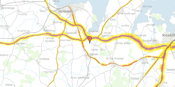 Trafikstøjkort på Ådalvej 47, 4340 Tølløse