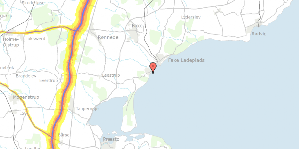 Trafikstøjkort på Kaj Ørums Vej 3, 4654 Faxe Ladeplads