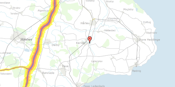 Trafikstøjkort på Køgevej 31B, 4653 Karise