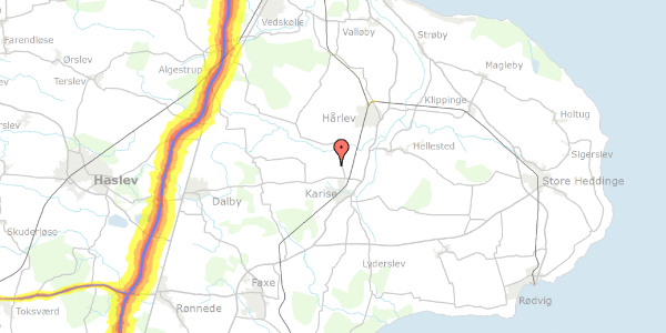 Trafikstøjkort på Mosevej 4, 4653 Karise