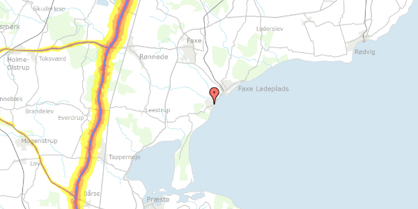 Trafikstøjkort på Vitus Berings Vej 15, 4654 Faxe Ladeplads