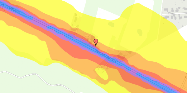 Trafikstøjkort på Præstø Landevej 7, 4700 Næstved