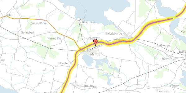 Trafikstøjkort på Skelstrupvej 27, 4930 Maribo