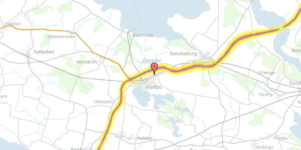 Trafikstøjkort på Skelstrupvej 37, 4930 Maribo