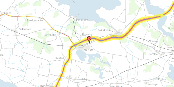 Trafikstøjkort på Skelstrupvej 53, 4930 Maribo