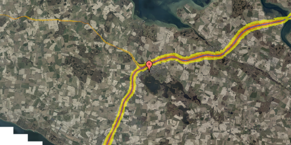 Trafikstøjkort på Skovvænget 17, 4930 Maribo