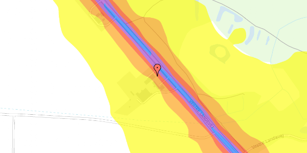 Trafikstøjkort på Vestre Landevej 5B, st. , 4930 Maribo