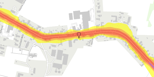 Trafikstøjkort på Vestre Landevej 217, 4952 Stokkemarke