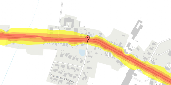 Trafikstøjkort på Vestre Landevej 267, 4952 Stokkemarke