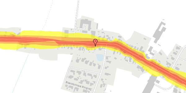 Trafikstøjkort på Vestre Landevej 271, 4952 Stokkemarke