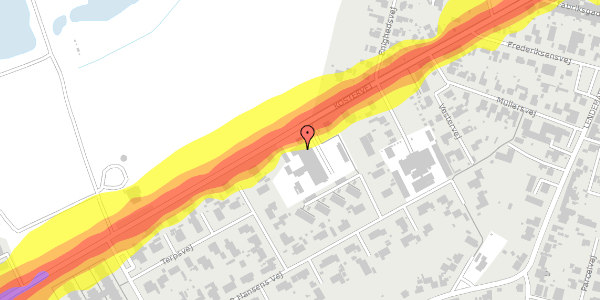 Trafikstøjkort på Kostervej 19A, 4780 Stege