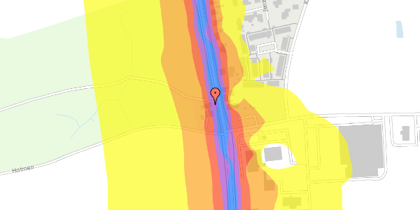 Trafikstøjkort på Gaabensevej 203, 4800 Nykøbing F