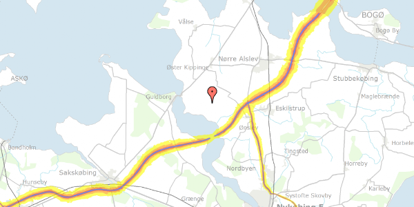 Trafikstøjkort på Sundby Skovvej 11, 4862 Guldborg