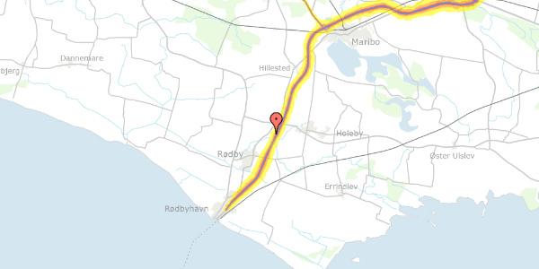 Trafikstøjkort på Sædinge By 6, 4970 Rødby