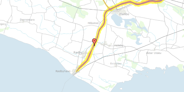 Trafikstøjkort på Sædinge By 19, 4970 Rødby