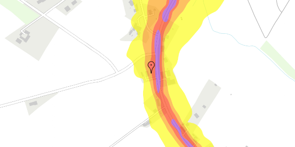 Trafikstøjkort på Suså Landevej 145, 4171 Glumsø