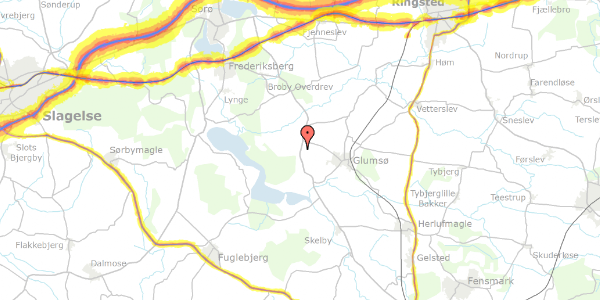 Trafikstøjkort på Skelbyvej 127, 4171 Glumsø
