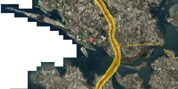 Trafikstøjkort på Færgegaardsvej 22, 1. , 4760 Vordingborg