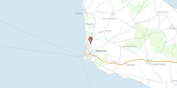 Trafikstøjkort på Blykobbevej 45, 3700 Rønne