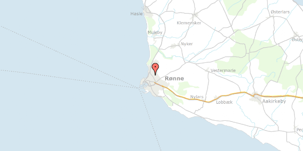 Trafikstøjkort på Borgmester Nielsens Vej 127, 3700 Rønne