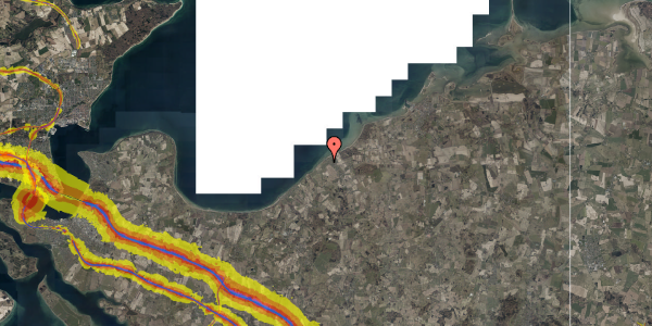 Trafikstøjkort på Fyrrevænget 12, 5400 Bogense