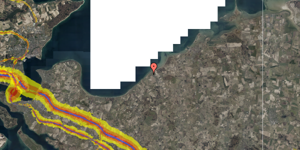 Trafikstøjkort på Fyrrevænget 14, 5400 Bogense