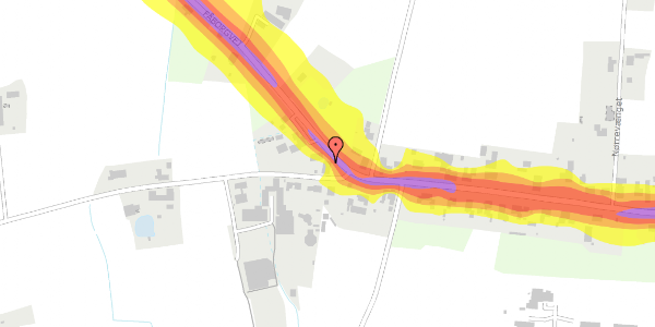 Trafikstøjkort på Fåborgvej 111, 5762 Vester Skerninge