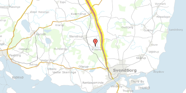 Trafikstøjkort på Gemalvej 3, 5771 Stenstrup