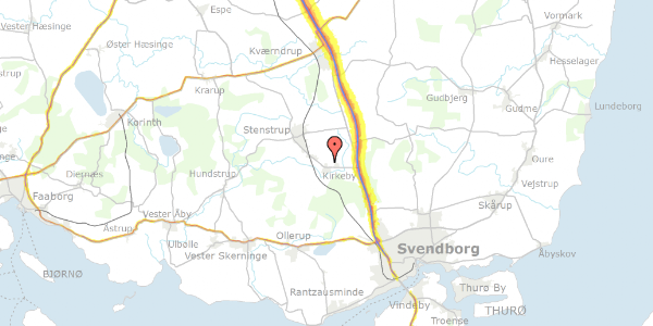 Trafikstøjkort på Gemalvej 13, 5771 Stenstrup