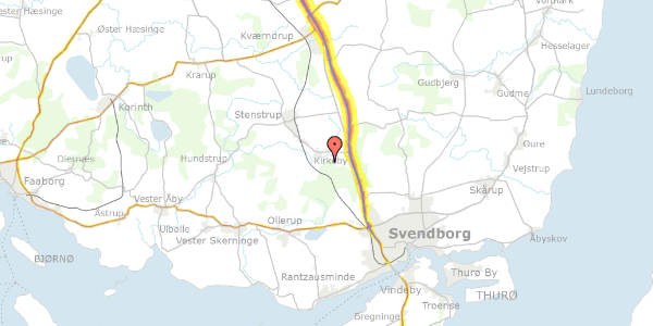 Trafikstøjkort på Kirkeby Sand 33B, 5771 Stenstrup