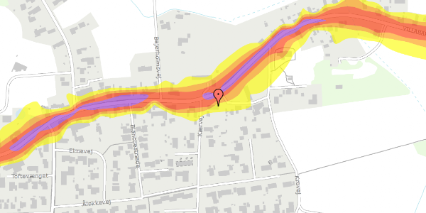 Trafikstøjkort på Krovej 15, 5762 Vester Skerninge