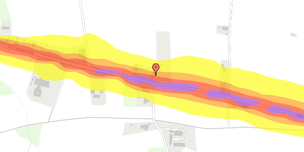 Trafikstøjkort på Svendborgvej 140, 5762 Vester Skerninge