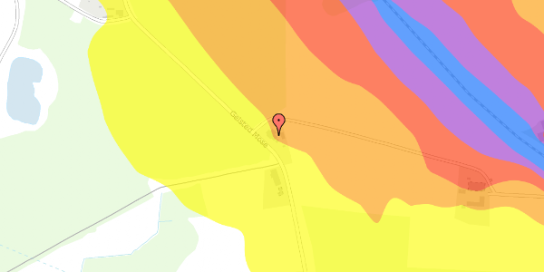 Trafikstøjkort på Gelsted Mose 28, 5591 Gelsted
