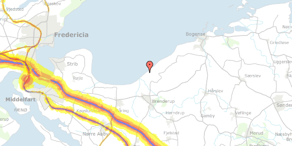 Trafikstøjkort på Søvej 22, 5464 Brenderup Fyn