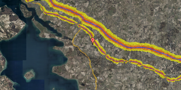 Trafikstøjkort på Ørslevvej 26, 5592 Ejby