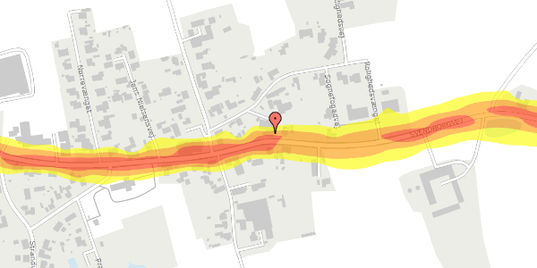 Trafikstøjkort på Svendborgvej 425, 5600 Faaborg