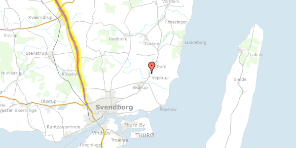 Trafikstøjkort på Egemosevej 28B, 5882 Vejstrup