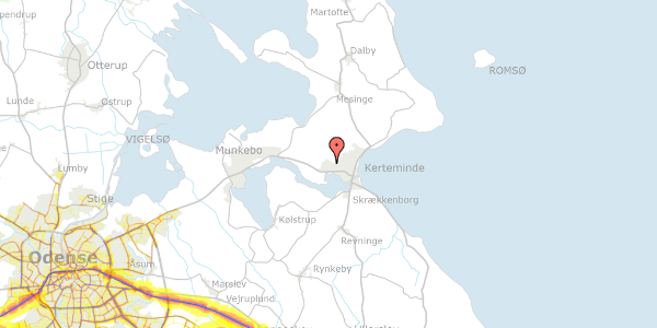 Trafikstøjkort på Kongshøj Alle 59, 5300 Kerteminde