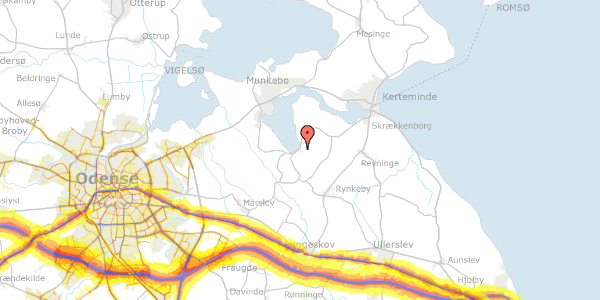 Trafikstøjkort på Kølstrup Bygade 46, 5300 Kerteminde