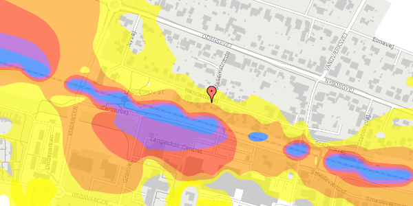 Trafikstøjkort på Henriettevej 16, 5550 Langeskov