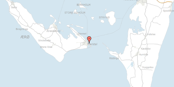 Trafikstøjkort på Fiolstræde 10, 5960 Marstal