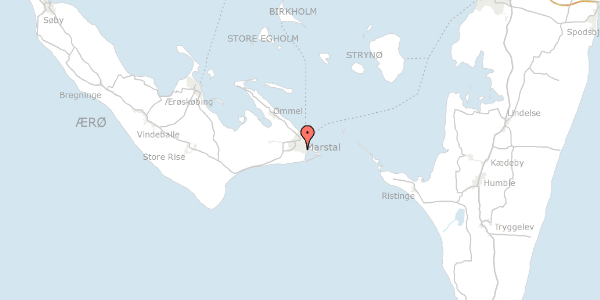 Trafikstøjkort på Peder Skramsgade 8, 5960 Marstal